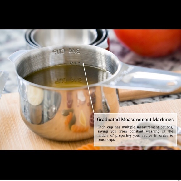 FIVE SETS of Measuring Cups & Spoons Sets (Stainless Steel) - Picture 10 of 10